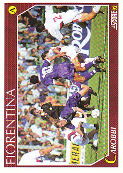 Stefano Carobbi Fiorentina Score 92 Seria A #78